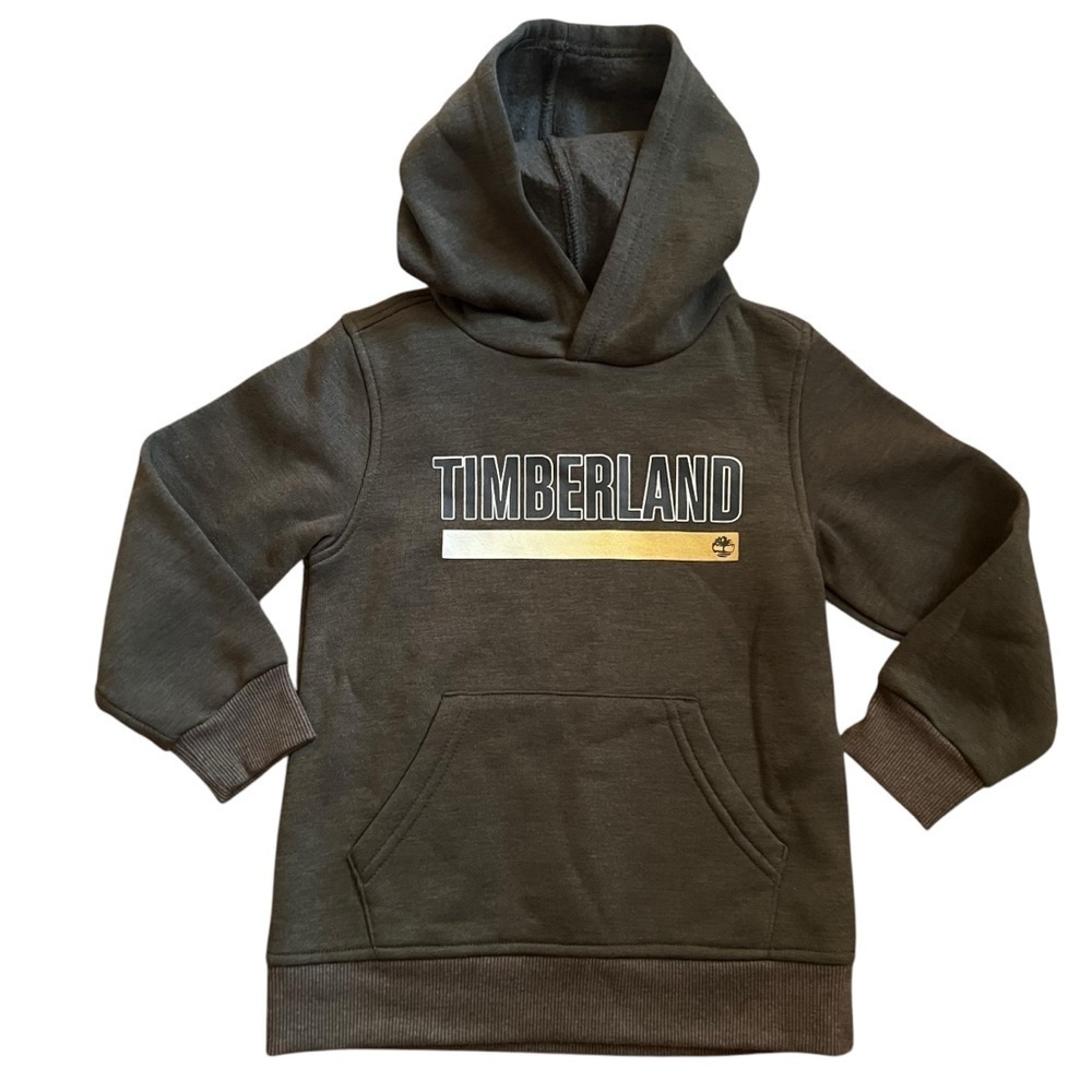 Timberland |Kids Green Sweatshirt with Bold Front Graphic- Size 4